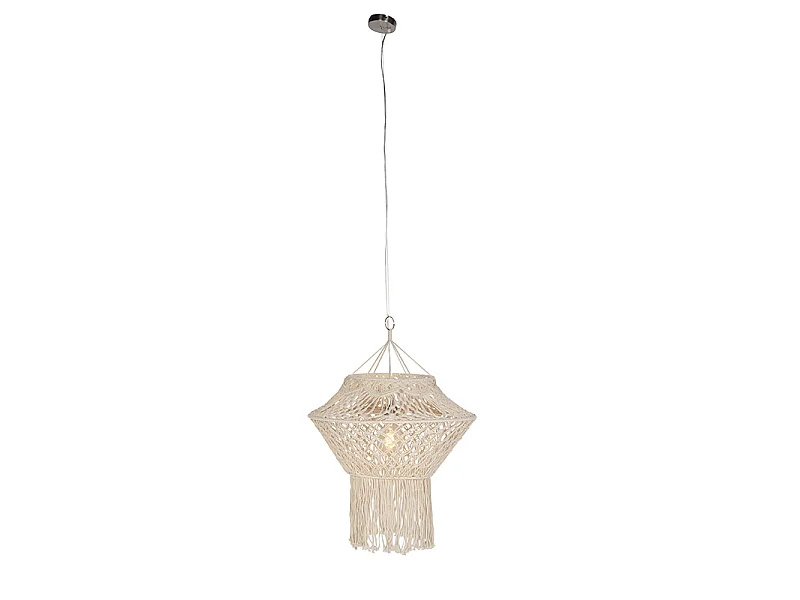 Suspension rustique en macramé 90 cm - String