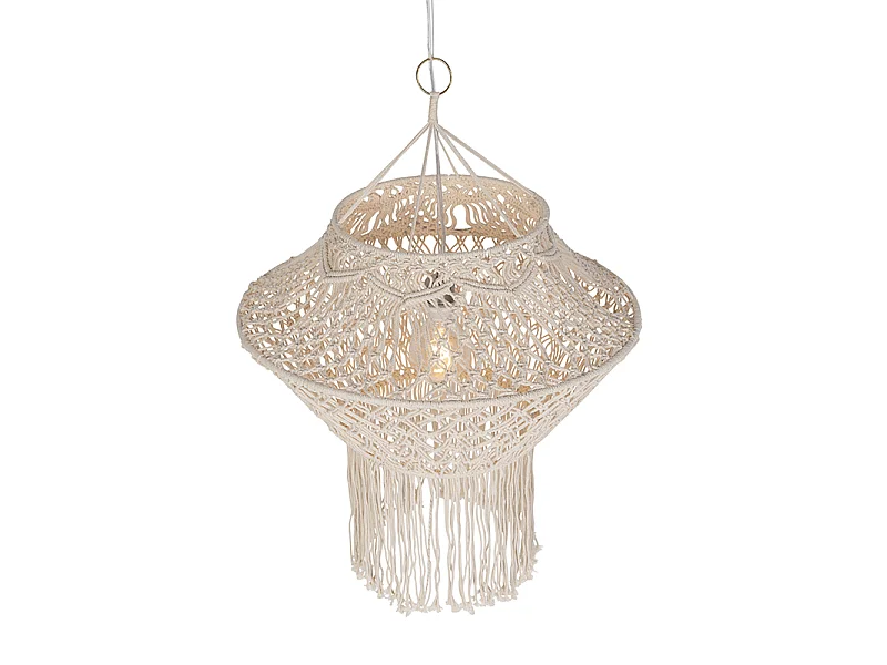 Suspension rustique en macramé 90 cm - String