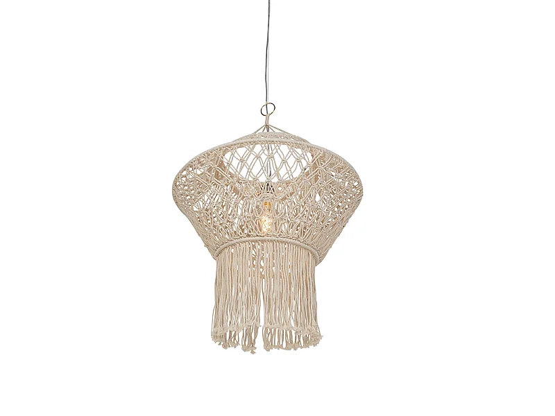 Suspension rustique en macramé 90 cm - String
