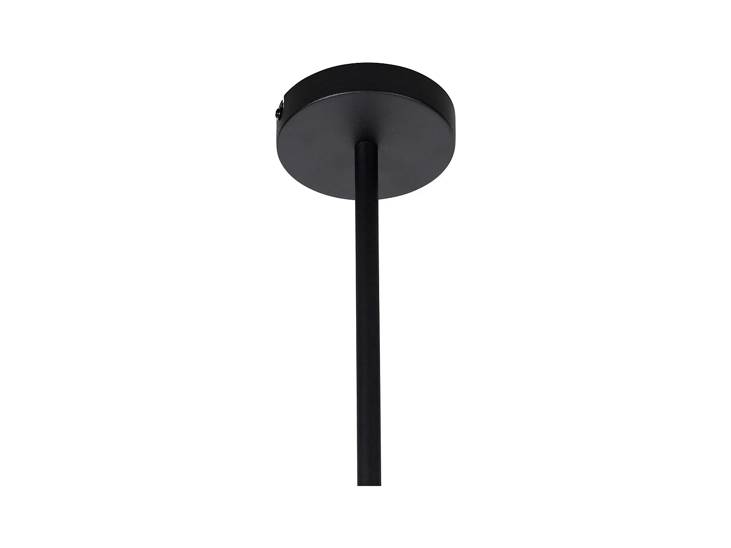 Suspension industrielle noire à 4 lumières - Laser