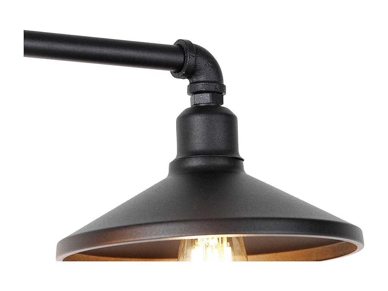 Suspension industrielle noire - 4 Laser