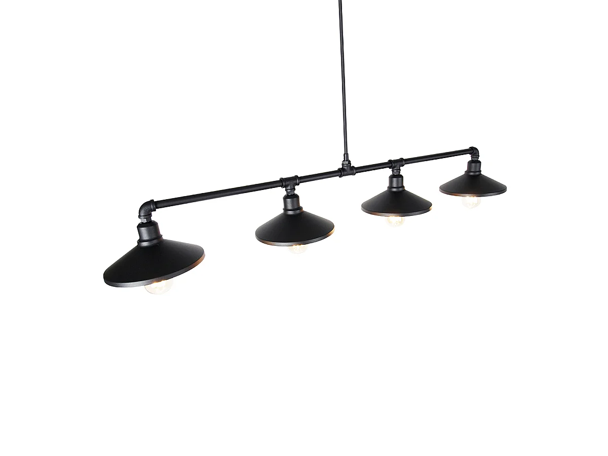 Suspension industrielle noire - 4 Laser