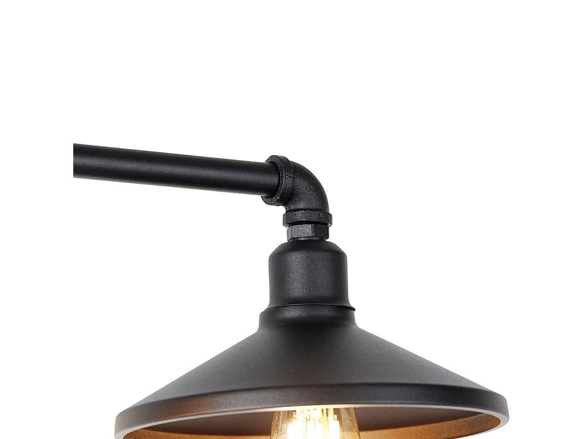Suspension industrielle noire - 4 Laser