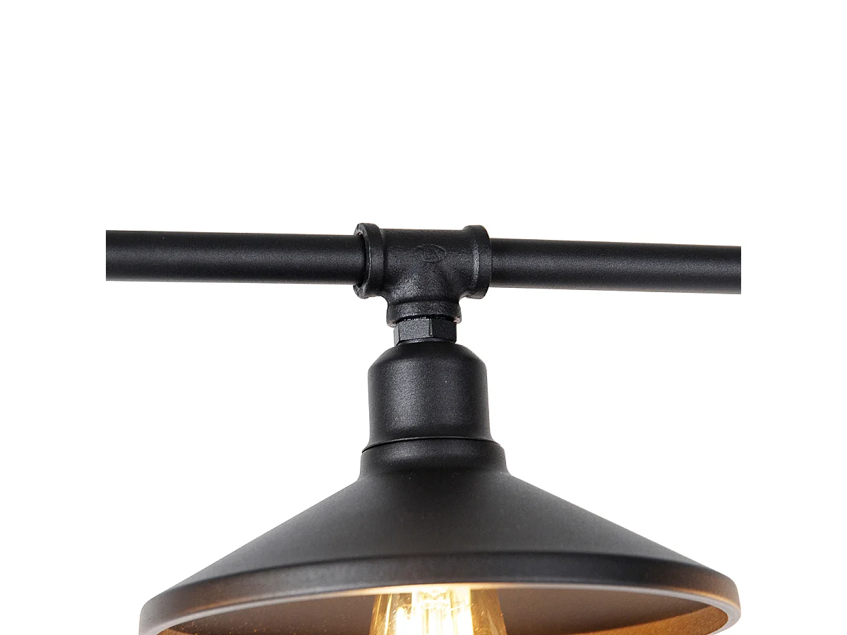 Suspension industrielle noire - 4 Laser