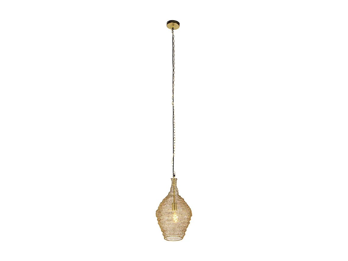 Suspension orientale dorée 30 cm - Nidum