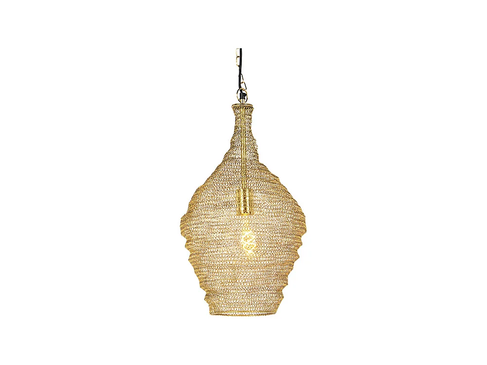 Suspension orientale dorée 30 cm - Nidum