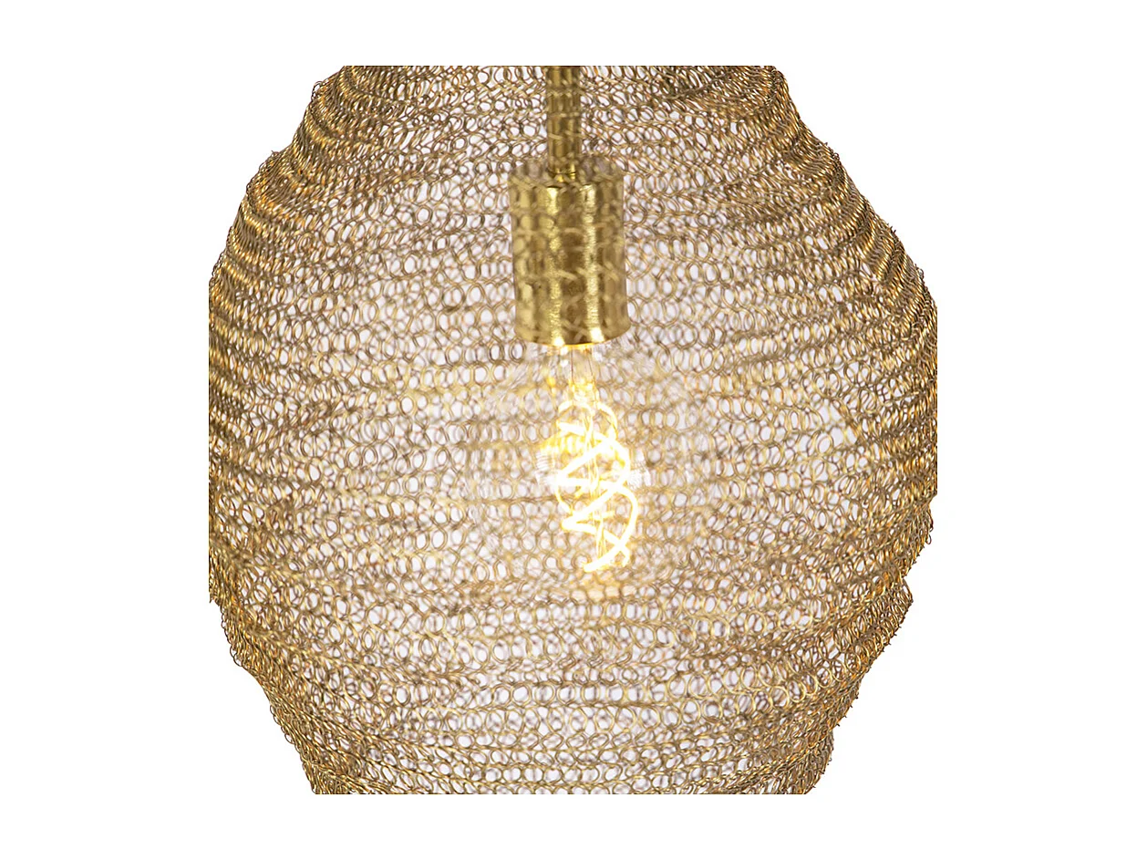 Suspension orientale dorée 30 cm - Nidum