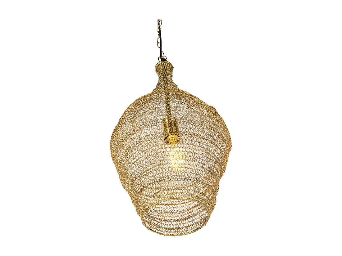 Suspension orientale dorée 30 cm - Nidum