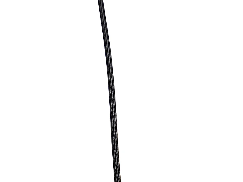 Suspension design noire avec verre fumé 3 lumières - Dome