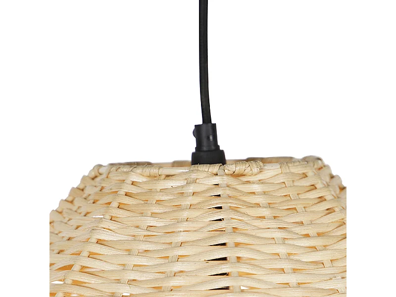 Suspension rustique en rotin 41 cm - Bishop