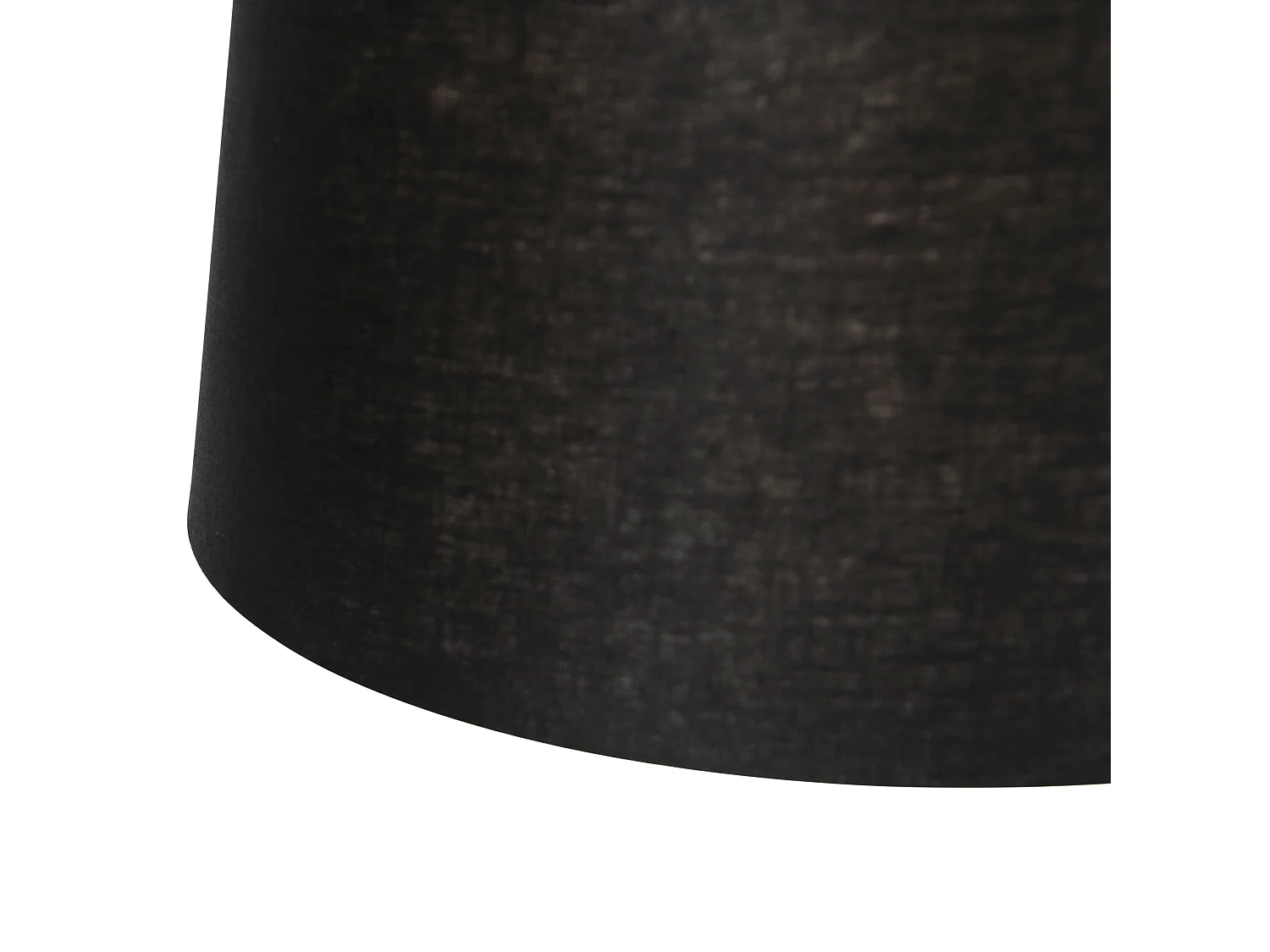 Suspension en acier avec abat-jour en lin noir 35 cm 2 lumières - Blitz