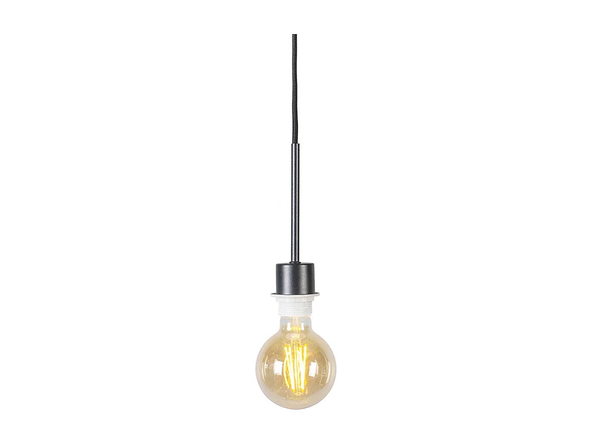 Suspension noire avec abat-jour vert 50 cm - Combi 1