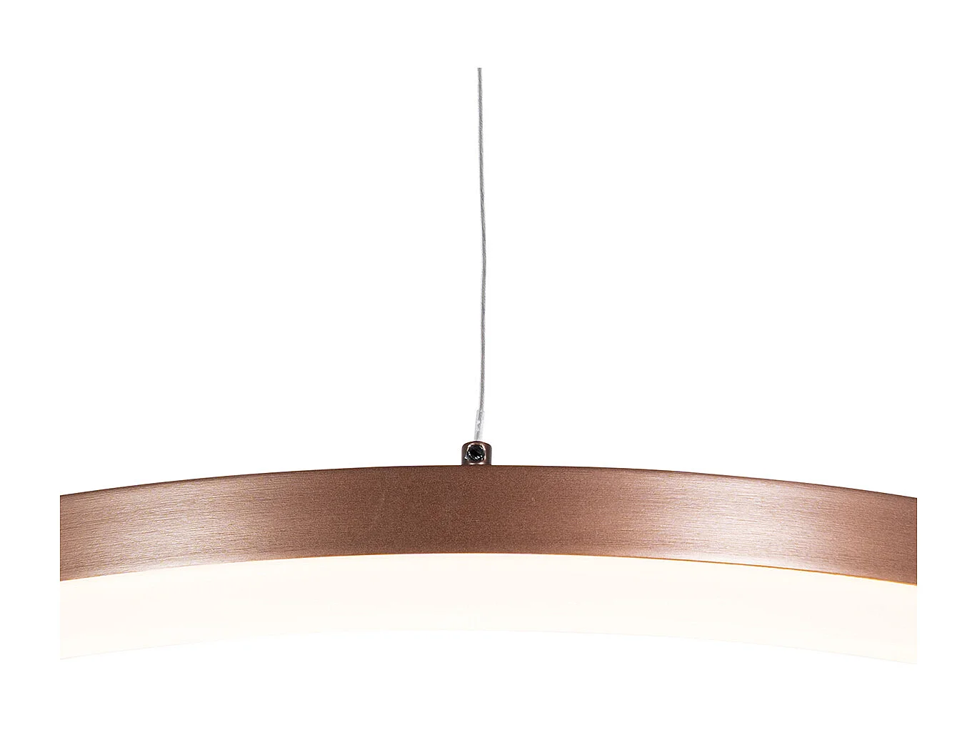 Suspension bronze foncé 60 cm avec LED à intensité variable 3 niveaux - Anello