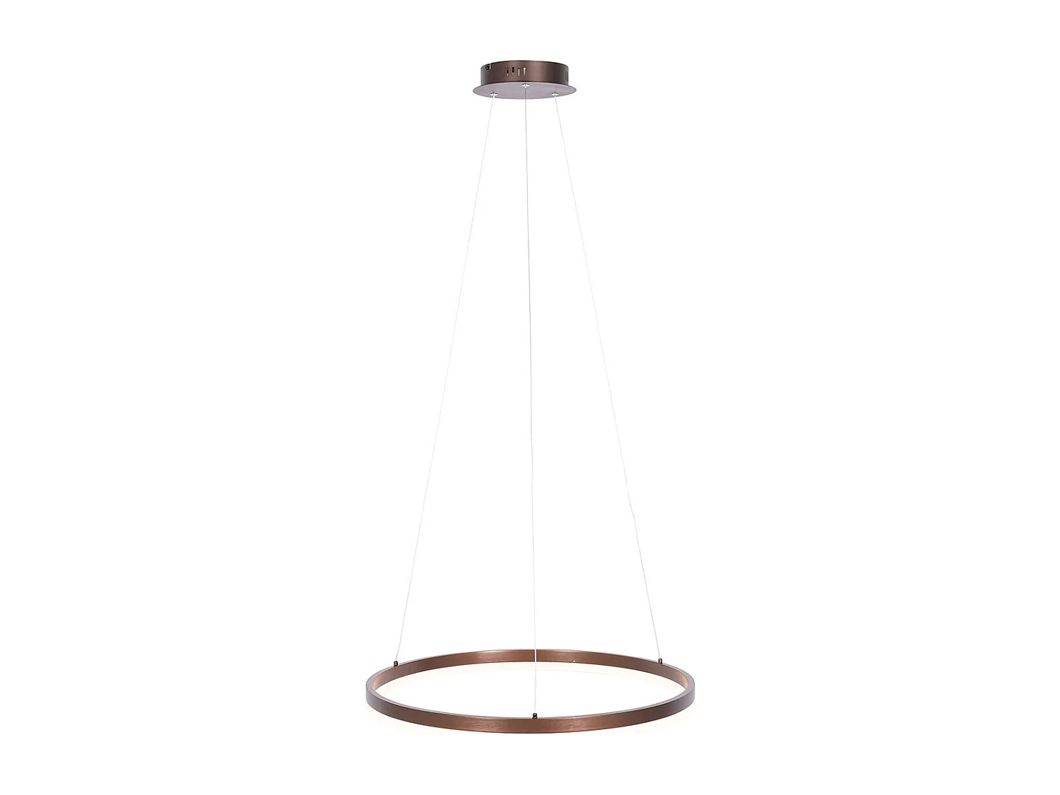 Suspension bronze foncé 60 cm avec LED à intensité variable 3 niveaux - Anello