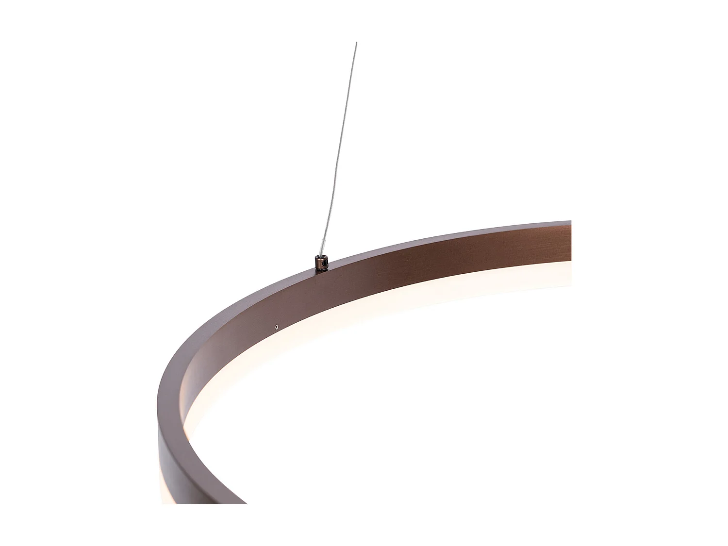 Suspension bronze foncé 60 cm avec LED à intensité variable 3 niveaux - Anello