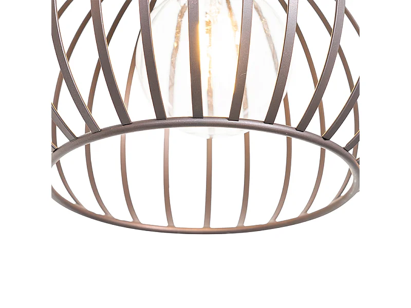 Suspension moderne marron 3 lumières - Sapphira