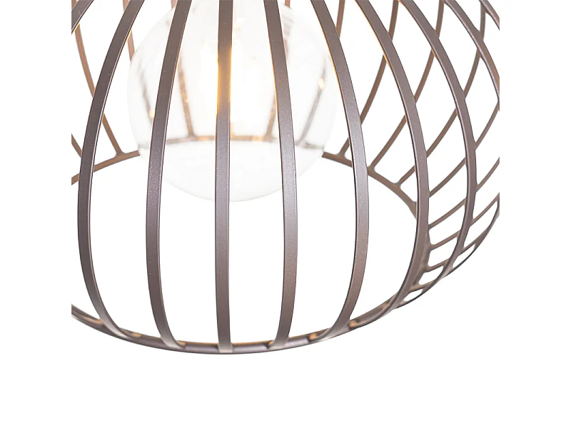 Suspension moderne marron 3 lumières - Sapphira