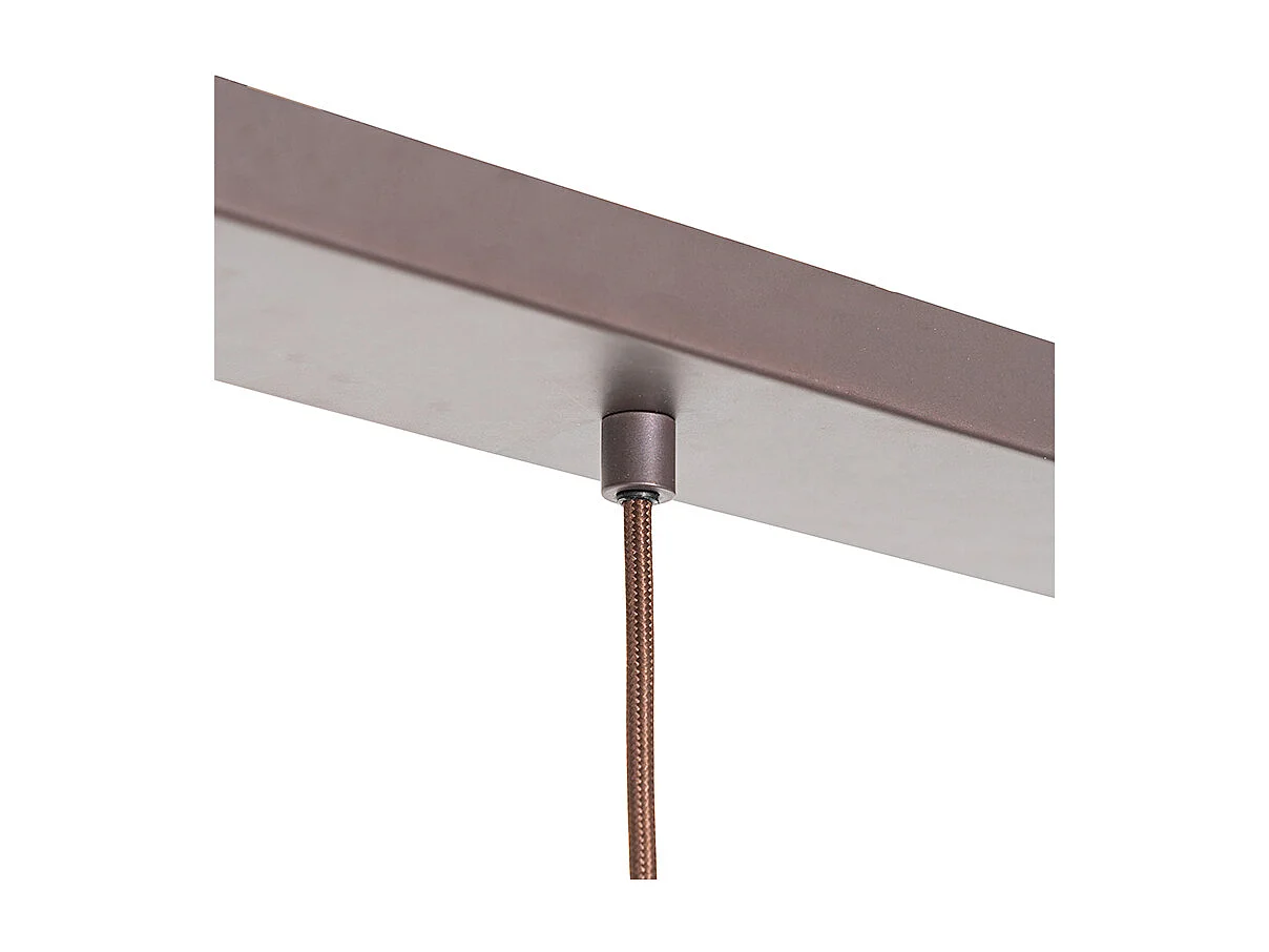 Suspension moderne marron 3 lumières - Sapphira
