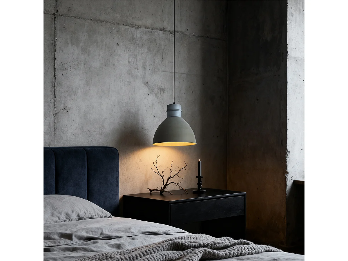 Suspension style campagnard grise - Dory