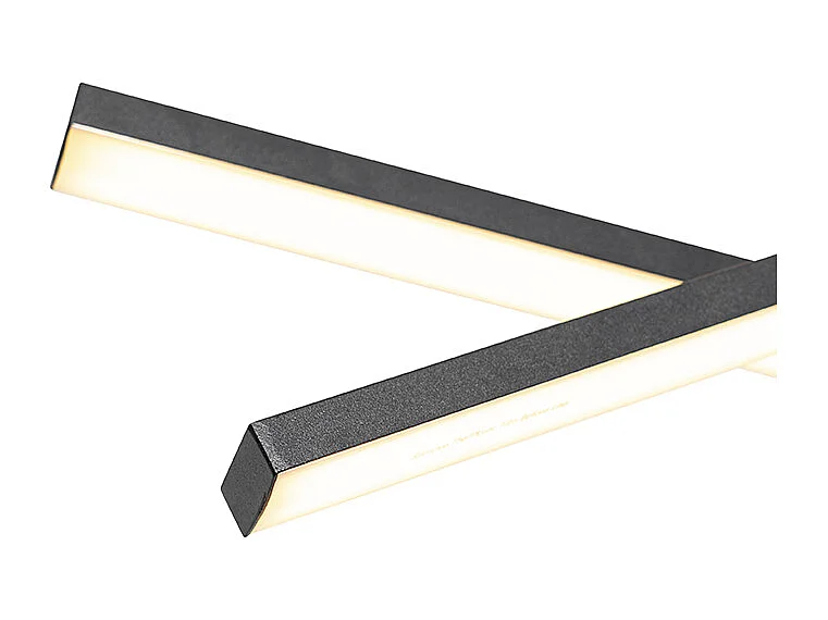 Lampe suspendue noire avec LED dimmable en 3 étapes 6 lumières - Jolanta