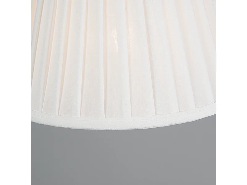 Lampe suspendue rétro crème 25 cm - Plissée