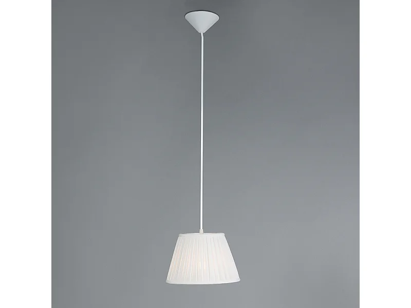 Suspension rétro crème 25 cm - Plissé