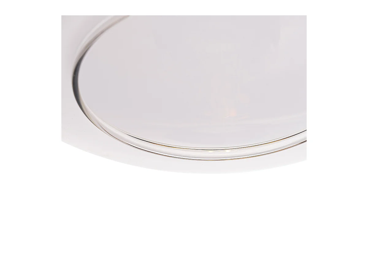 Suspension design noire avec or et verre fumé 4 lumières - Kyan