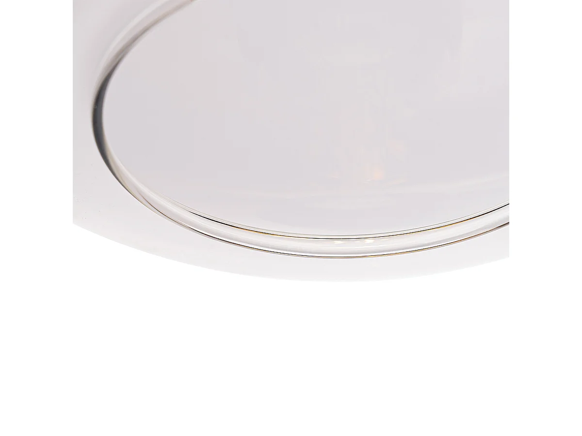 Suspension design noire avec verre doré et fumé 4 lumières - Kyan