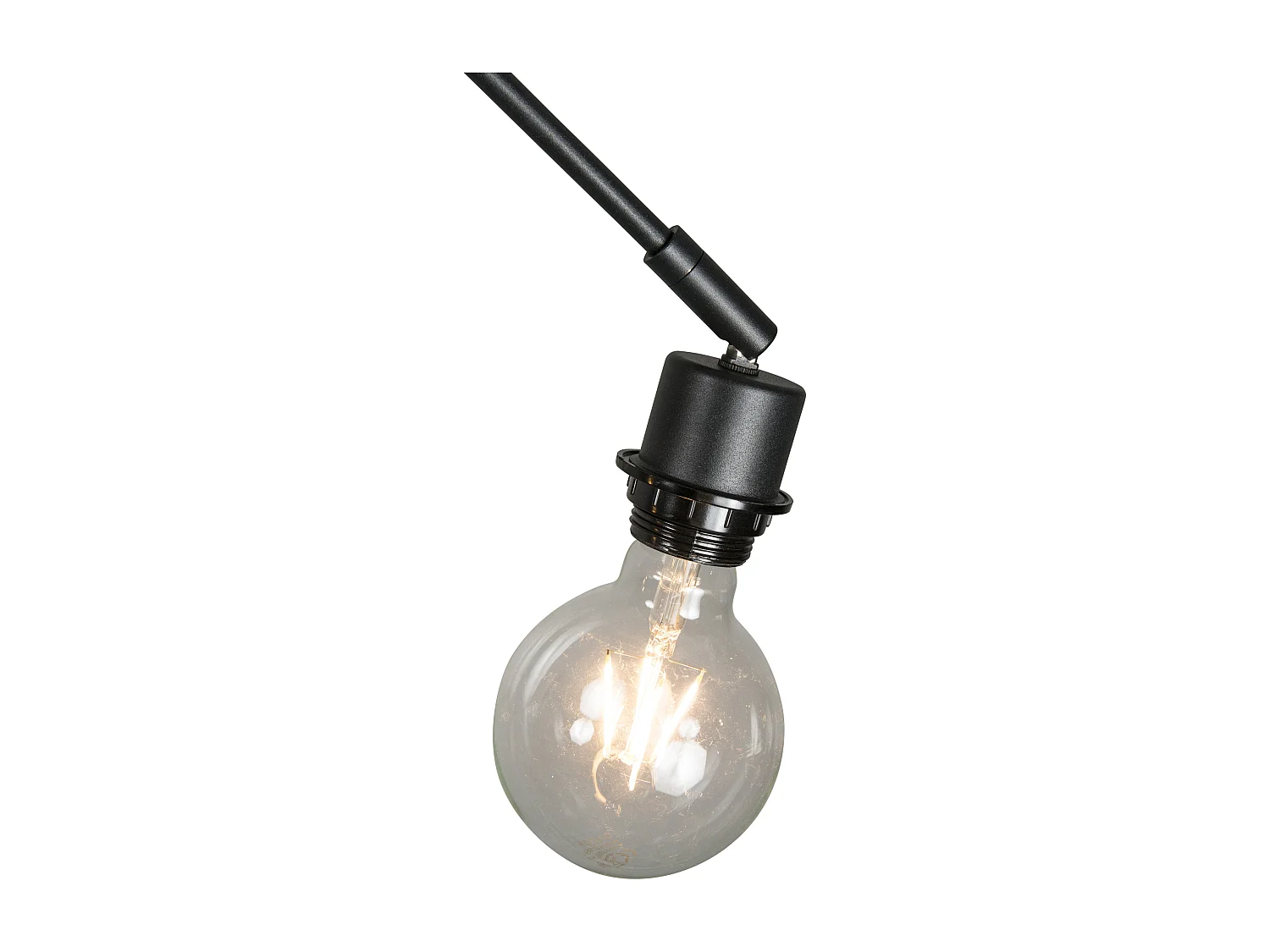 Lampe suspendue moderne noire sans abat-jour - Blitz II
