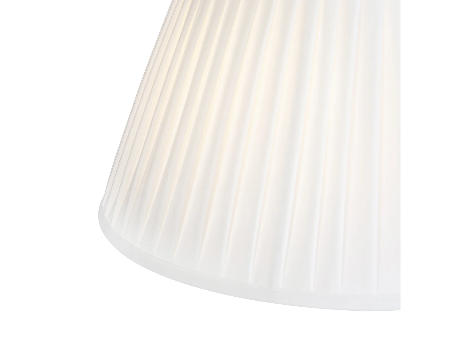 Suspension en acier avec abat-jour plissés crème 35 cm 2 lumières - Blitz