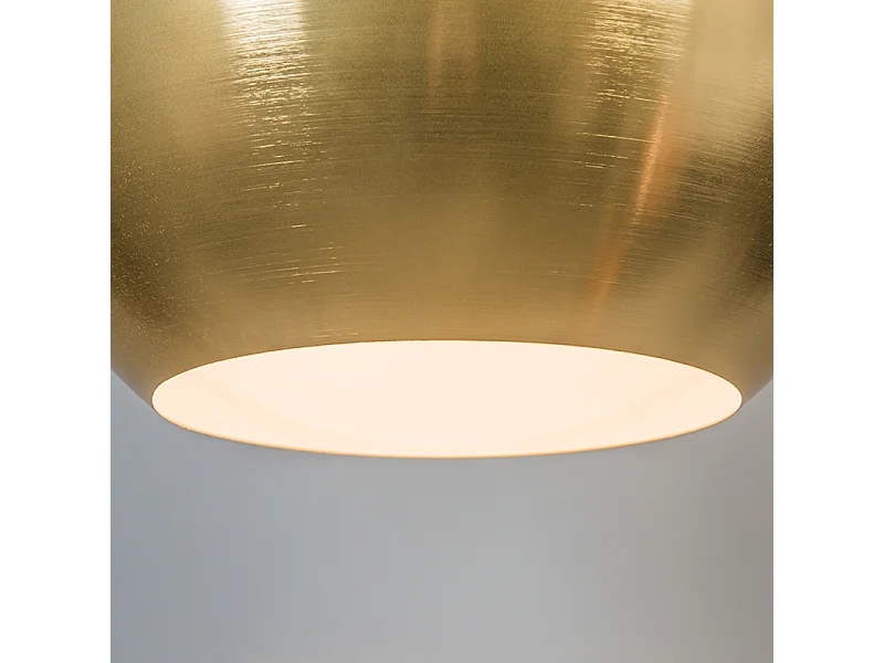 Suspension Art Déco dorée 50 cm - Slice