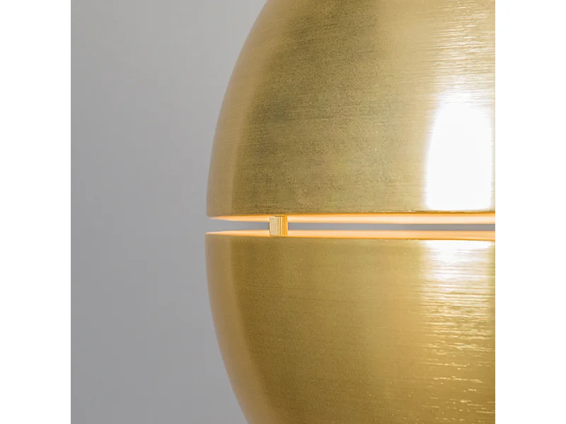 Suspension Art Déco dorée 50 cm - Slice