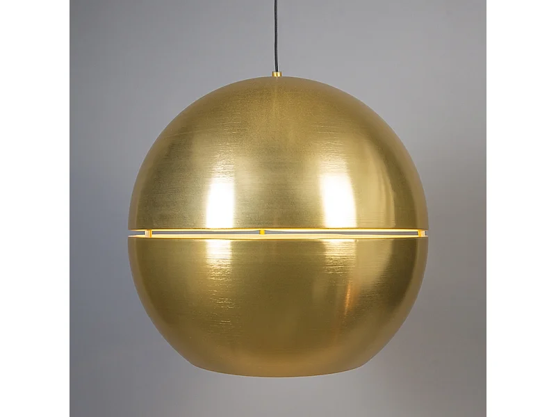 Suspension Art Déco dorée 50 cm - Slice