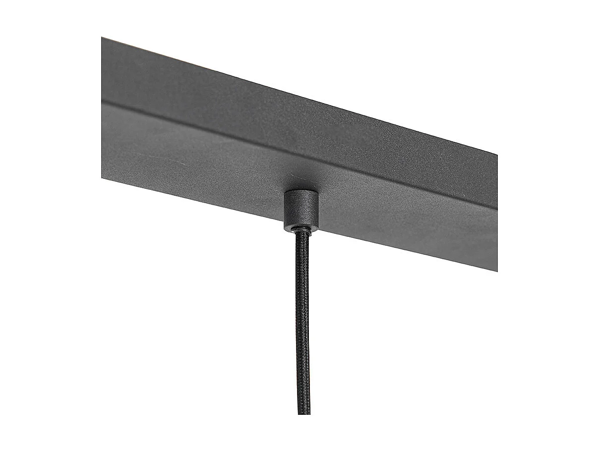 Suspension moderne noire 3 lumières - Sapphira