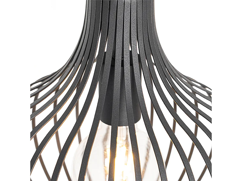 Suspension moderne noire 3 lumières - Sapphira