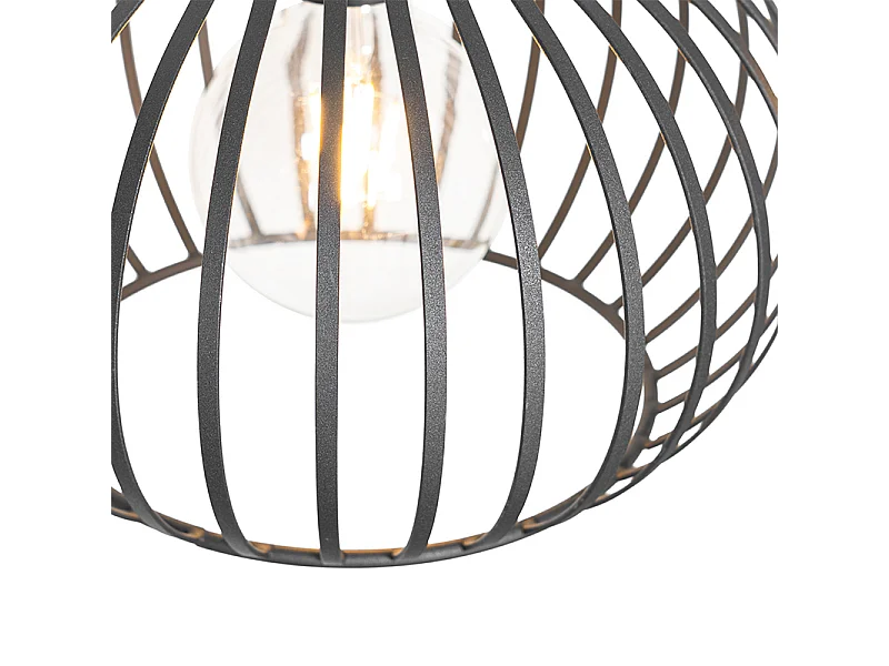 Suspension moderne noire 3 lumières - Sapphira