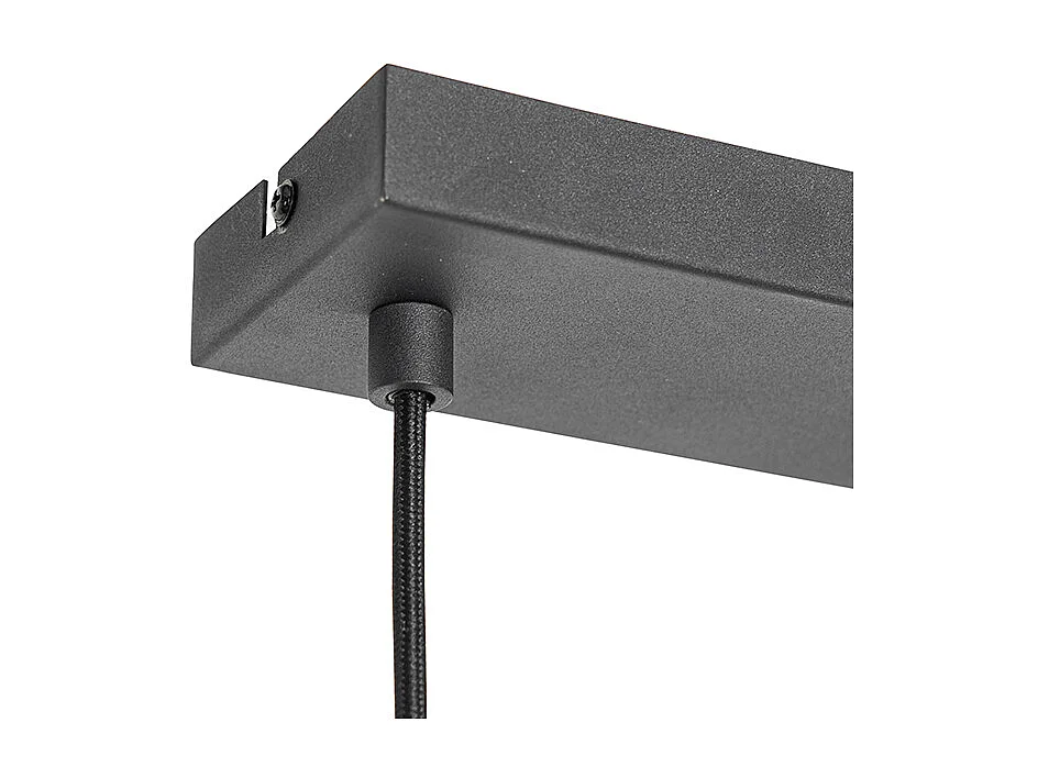 Suspension moderne noire 3 lumières - Sapphira