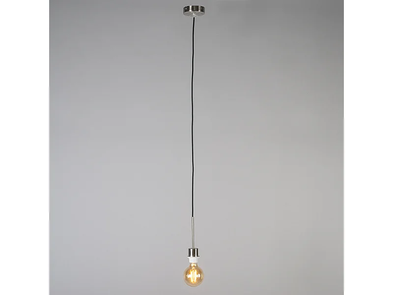 Suspension en acier avec cordon noir - Combi 1