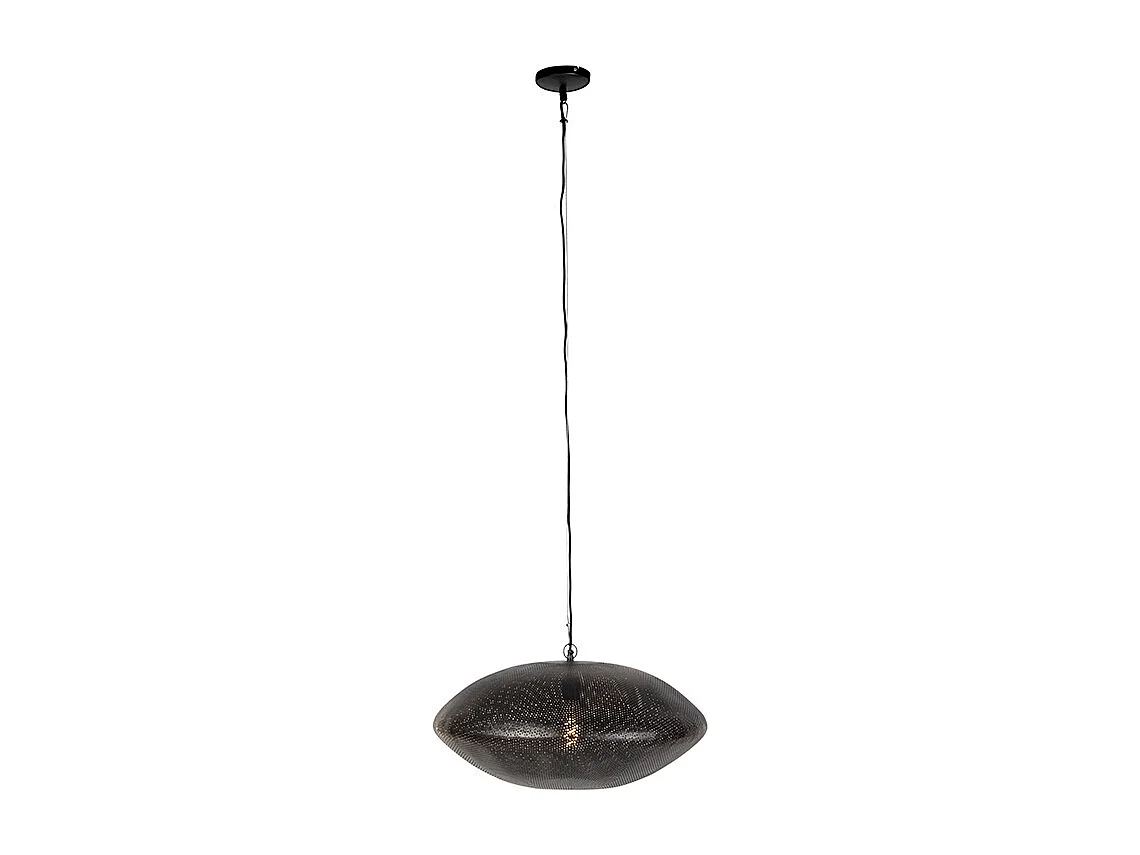 Lampe à suspension design noir avec or 60 cm - Radiance