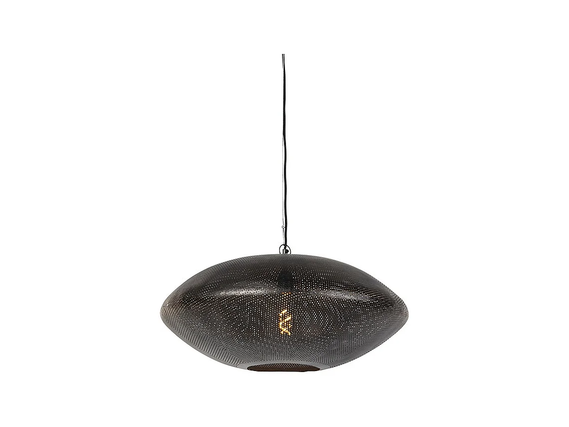 Suspension orientale noire avec or 60 cm - Radiance