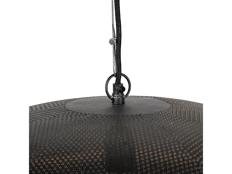 Suspension orientale noire avec or 60 cm - Radiance