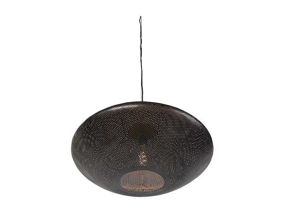Suspension orientale noire avec or 60 cm - Radiance