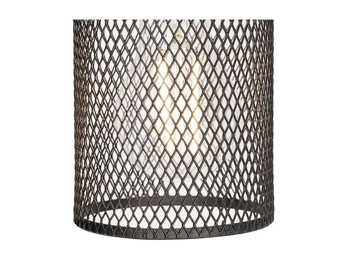 Lampe à suspension industrielle noire 3 lumières - Jim