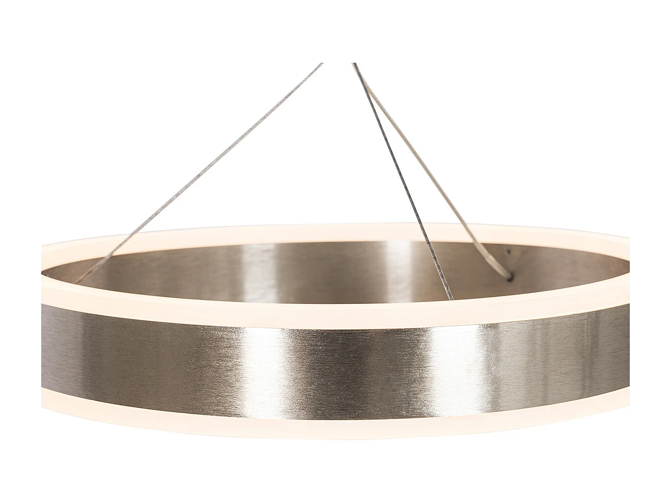 Suspension ronde en acier avec LED à intensité variable 3 niveaux 3 lumières - Lyani