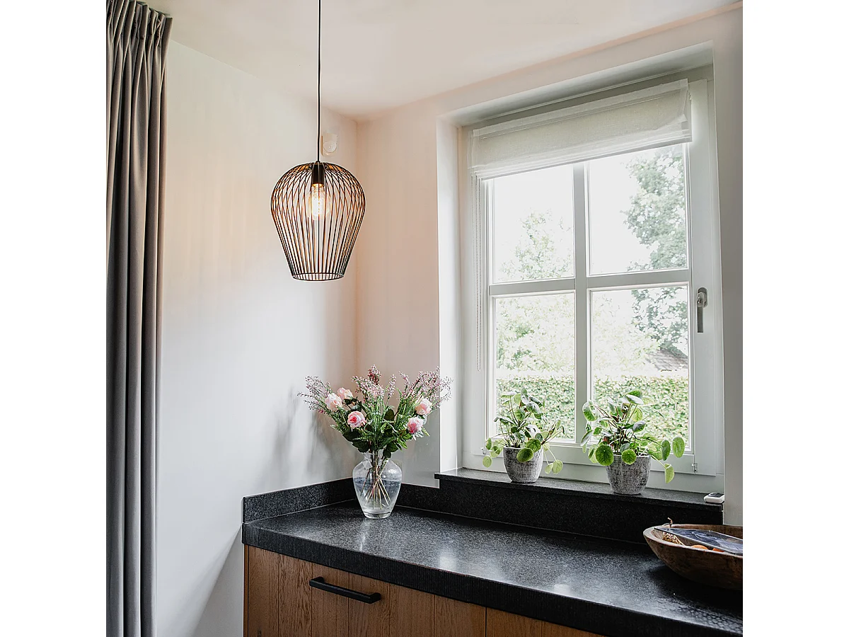 Lampe suspension noire - Wire Ario