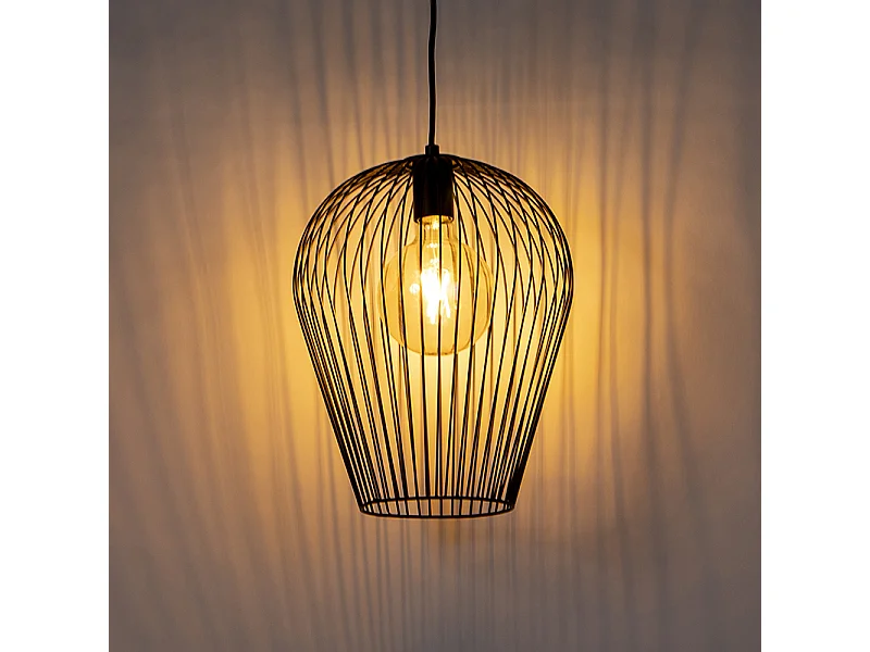 Lampe suspension noire - Wire Ario