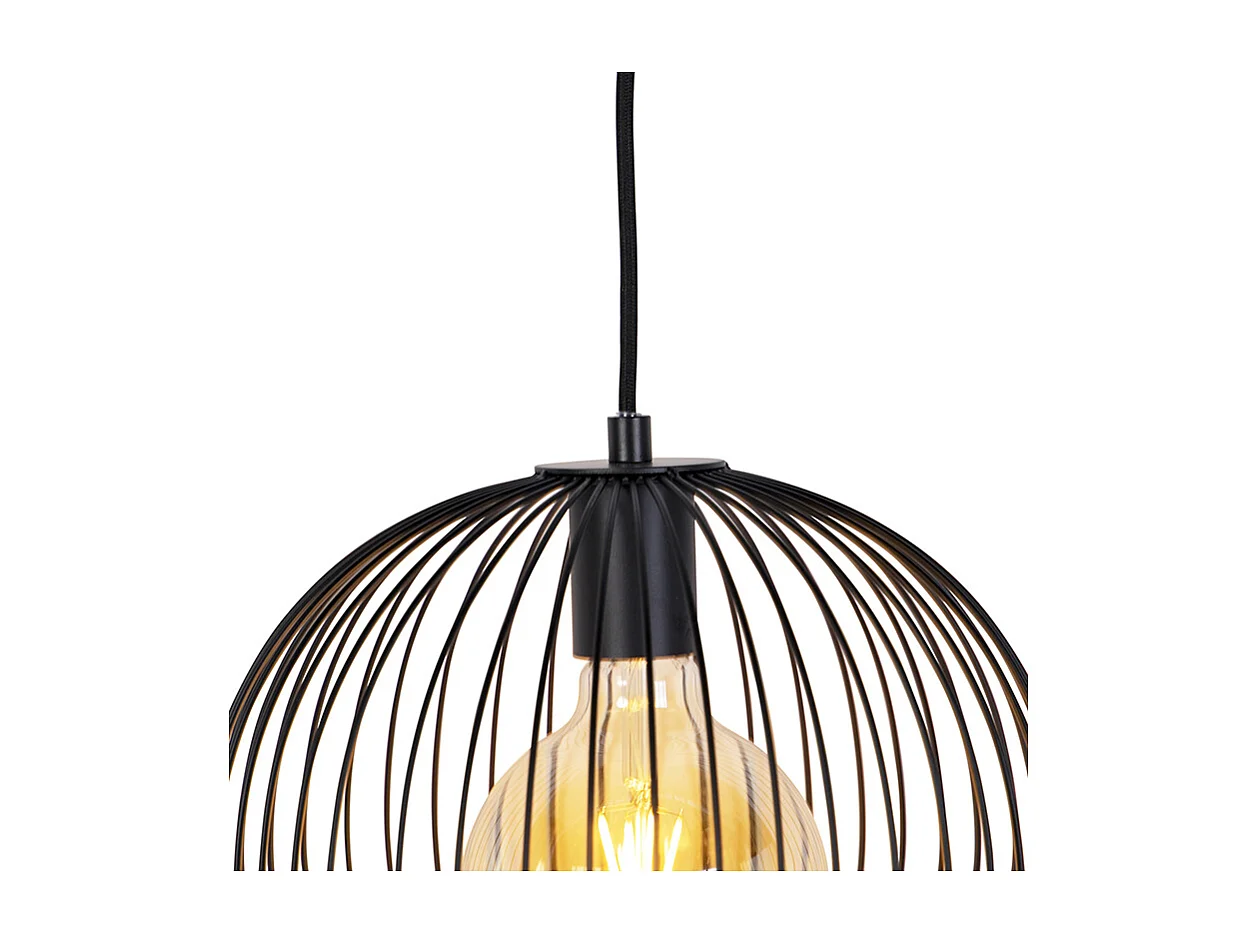 Lampe suspension noire - Wire Ario