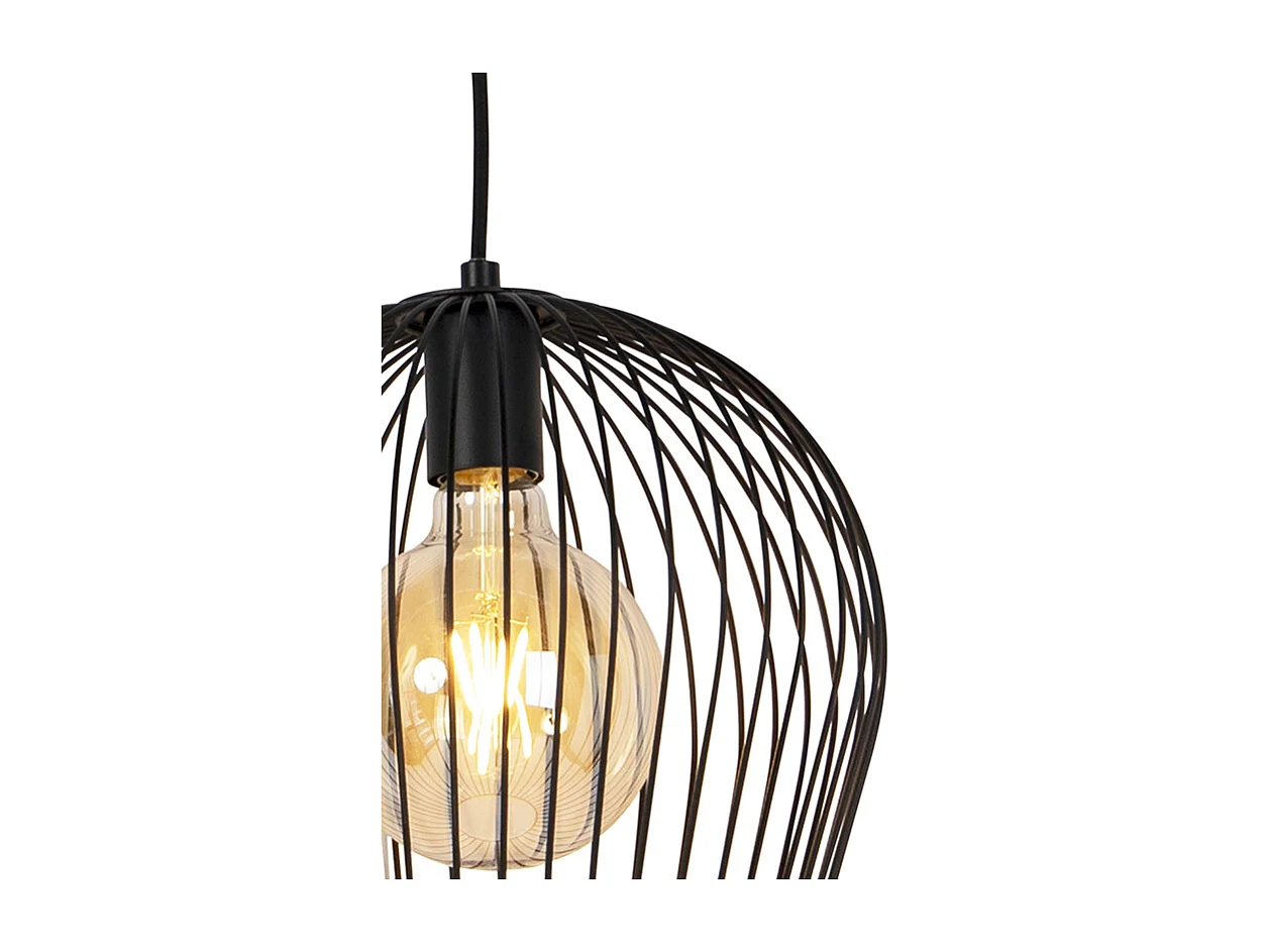 Lampe suspension noire - Wire Ario