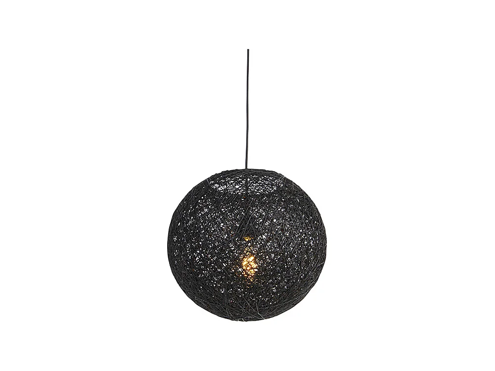 Lampe suspendue noire 35 cm - Corda