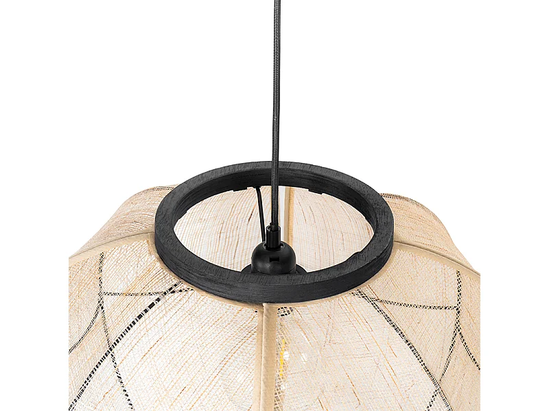 Suspension orientale tissu marron 48 cm - Rob